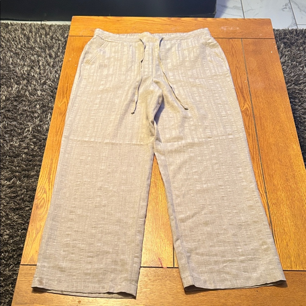 Soho Apparel Women's Light Tan Straight Leg Pants